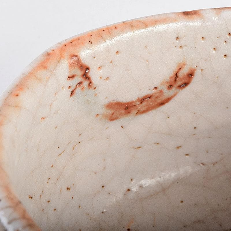 茶道具　絵志野　茶碗　有近作　伝統工芸　箱根寄木細工箱付　M　R9534