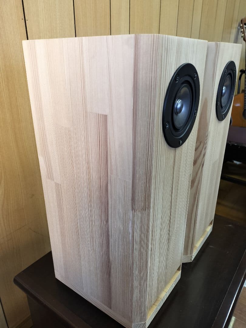 バスレフ・エンクロージャー　自作品【開口73mm】スピーカー付き