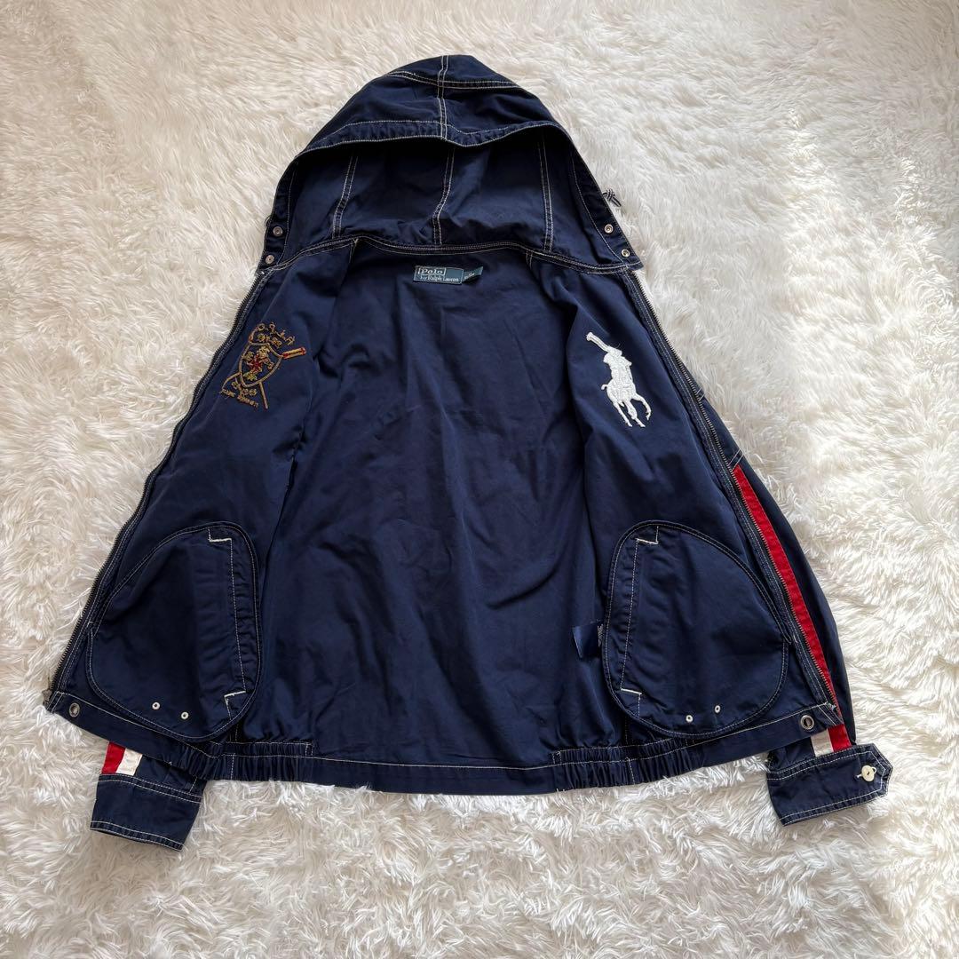 【人気】POLO ラルフローレン ビッグポニー フードドリズラージャケット XS