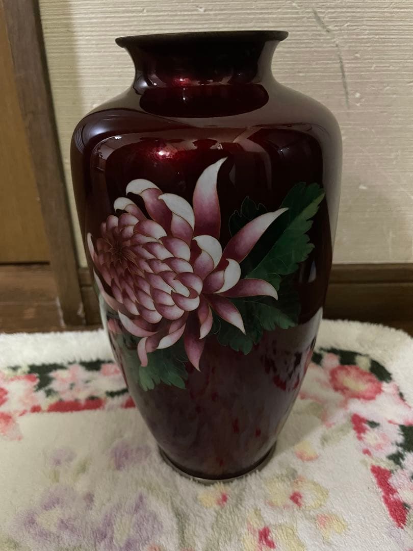 七宝焼花瓶　美品