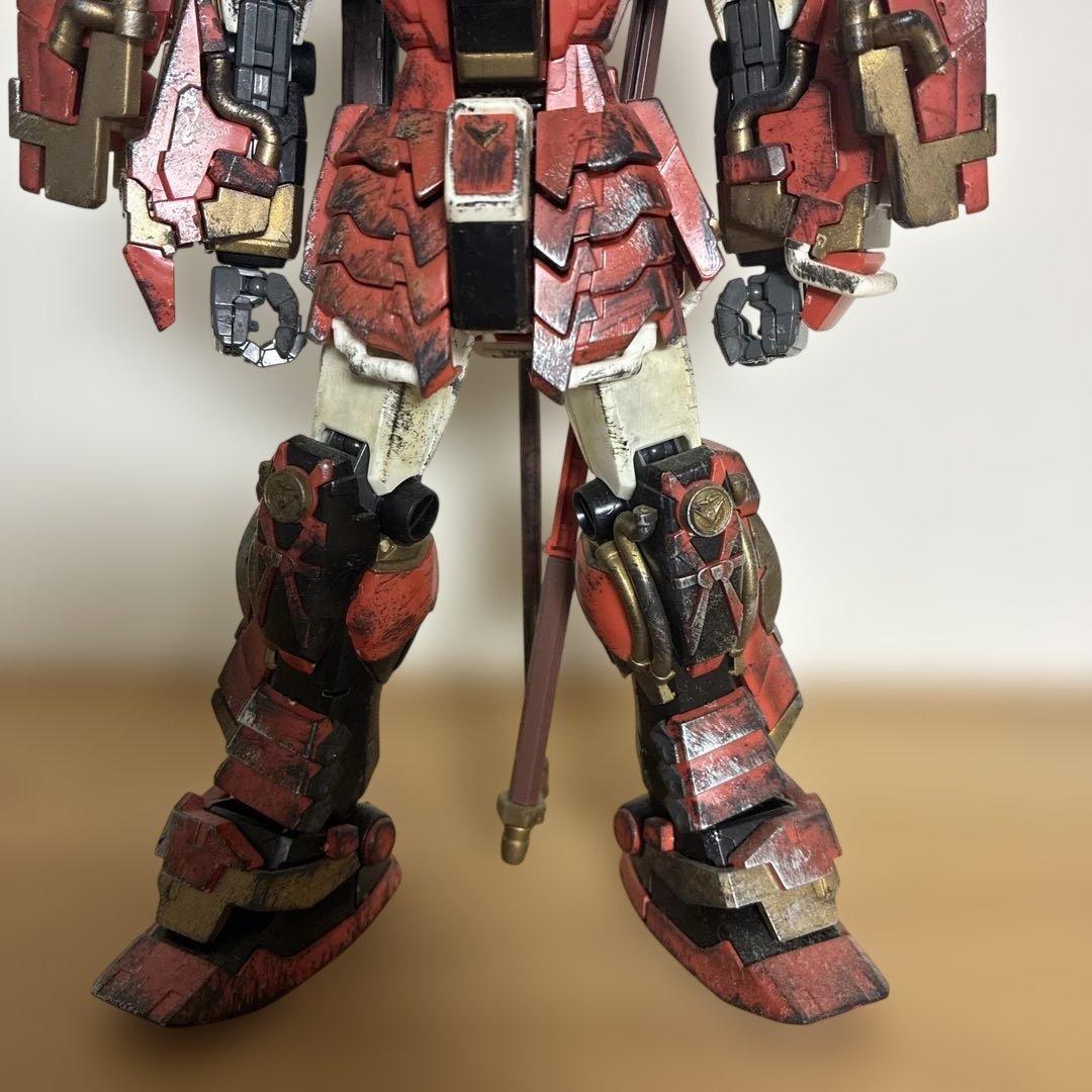 MG 真武者頑駄無 武者ガンダム プラモデル ガンプラ ウェザリング加工
