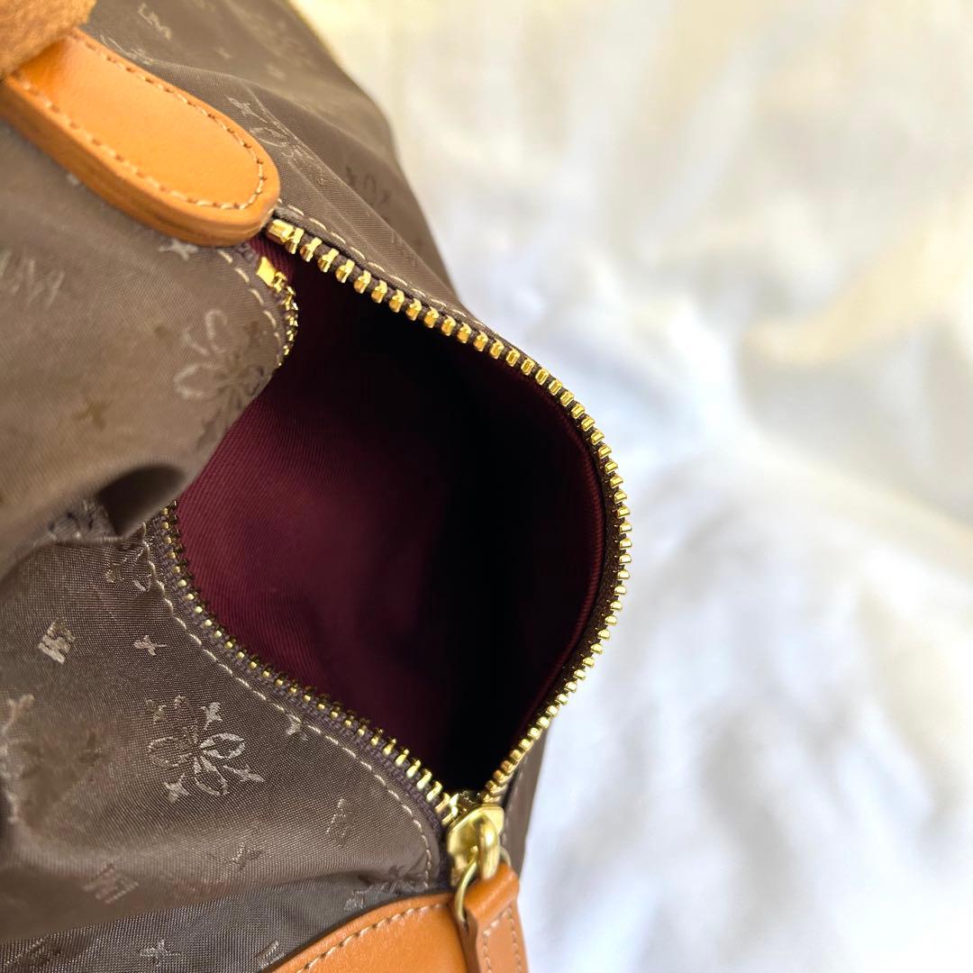 LIME 撥水 モノグラム 2way A4 トート キャメル 名刺入れおまけ