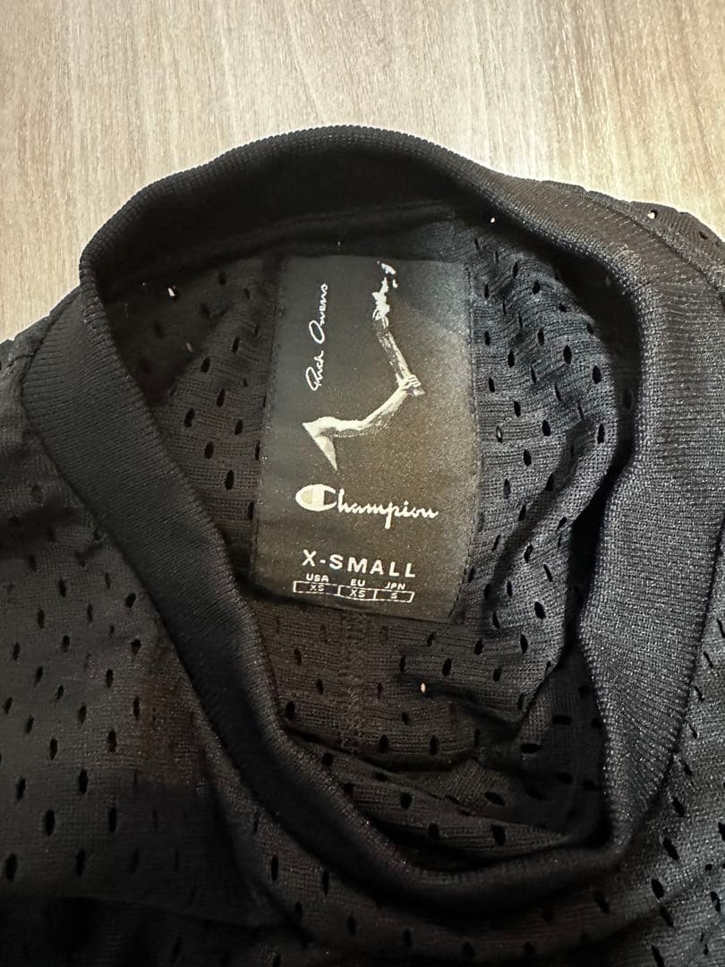 リックオウエンス チャンピオン RICK OWENS メッシュTシャツ