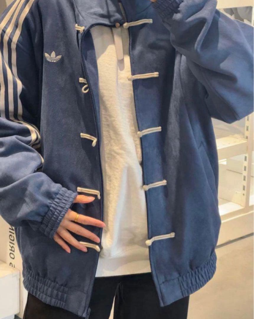 adidasアディダス 中国限定 蛇年トラックジャケット ネイビー Sサイズ”