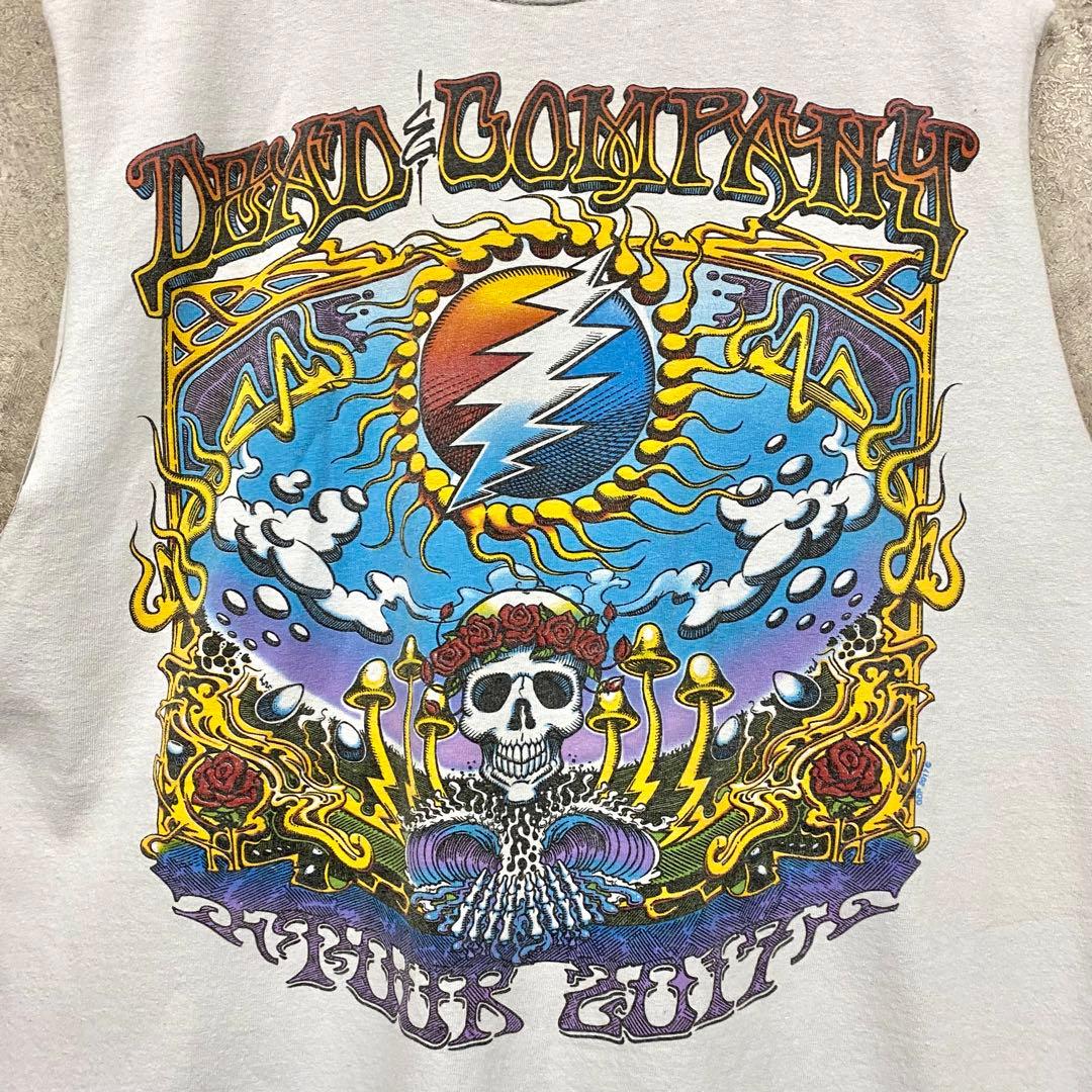 レア 古着○バンド タンクトップ カットオフ グレイトフル・デッド タイダイ L