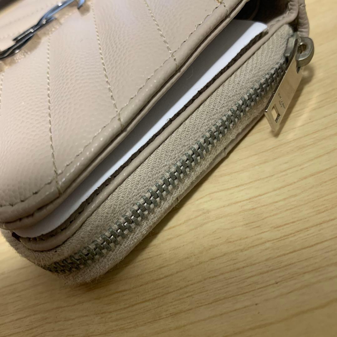 正規】訳有 SAINT LAURENT サンローラン YSLロゴ 折りたたみ財布