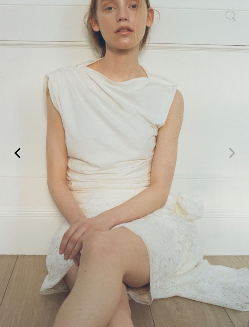 トップス marno Maya tops / White