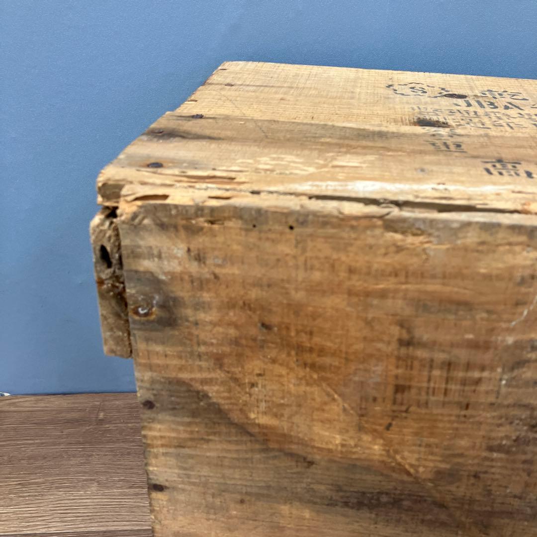 A-4 昭和レトロ 木箱 乾電池用 アンティーク 収納 什器 昭和40年 当時物