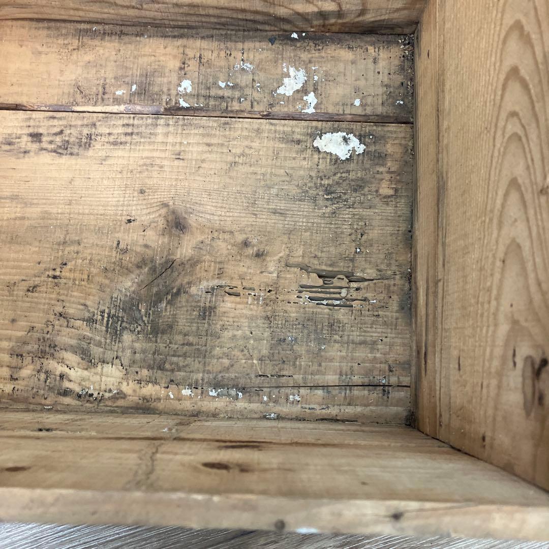 A-4 昭和レトロ 木箱 乾電池用 アンティーク 収納 什器 昭和40年 当時物