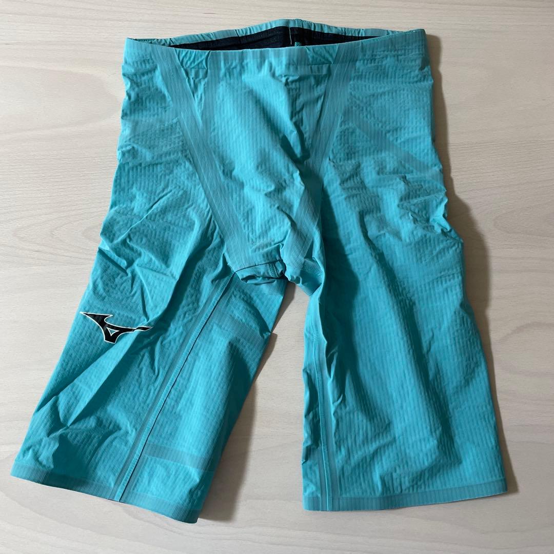 Mizuno 競泳水着 水色　ターコイズ　ブラック
