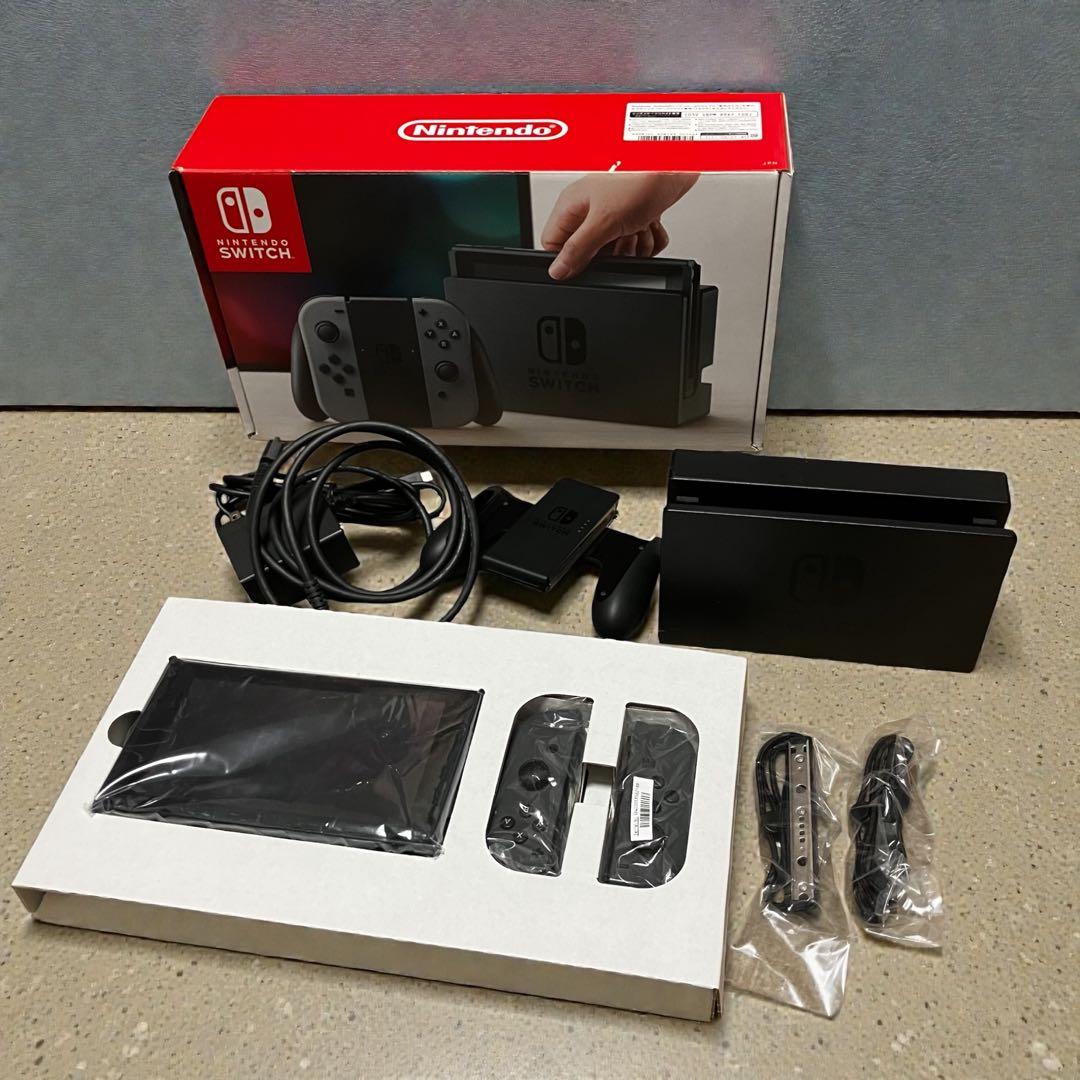 Nintendo Switch 本体 グレー 箱付きJoy-Con付き ジャンク