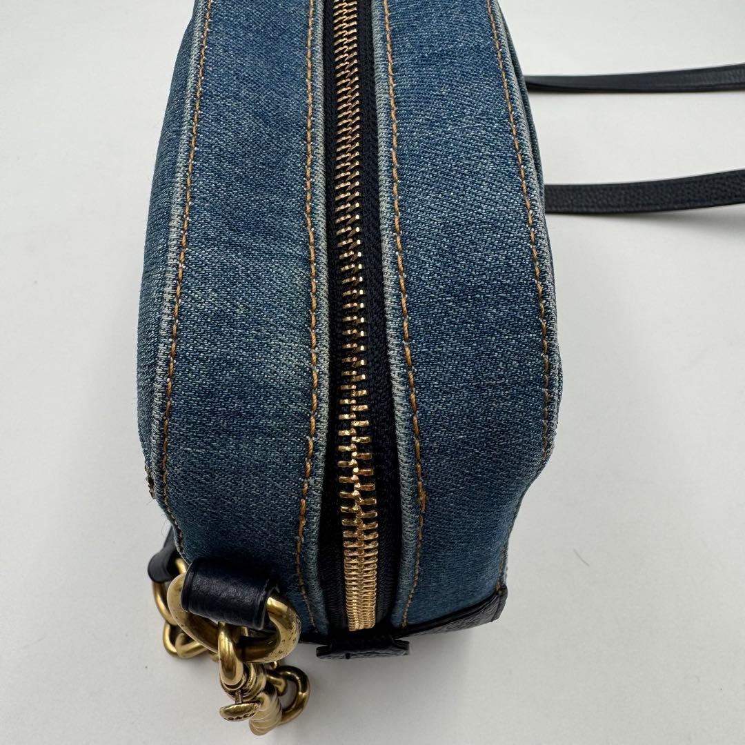 美品✨COACH ショルダーバッグ　ティーローズ　デニム生地　2way