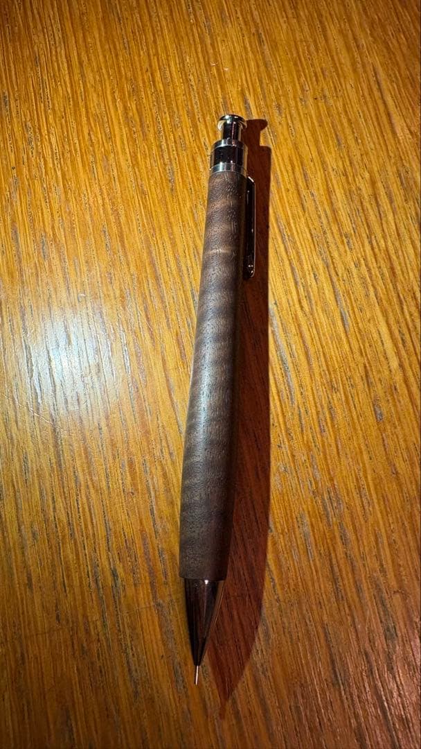 シャーペン 工房 楔 ウォールナット ちぢみ杢