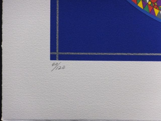 前田常作 直筆サイン『牡丹の図』リトグラフ＆シルクスクリーン シート0829L