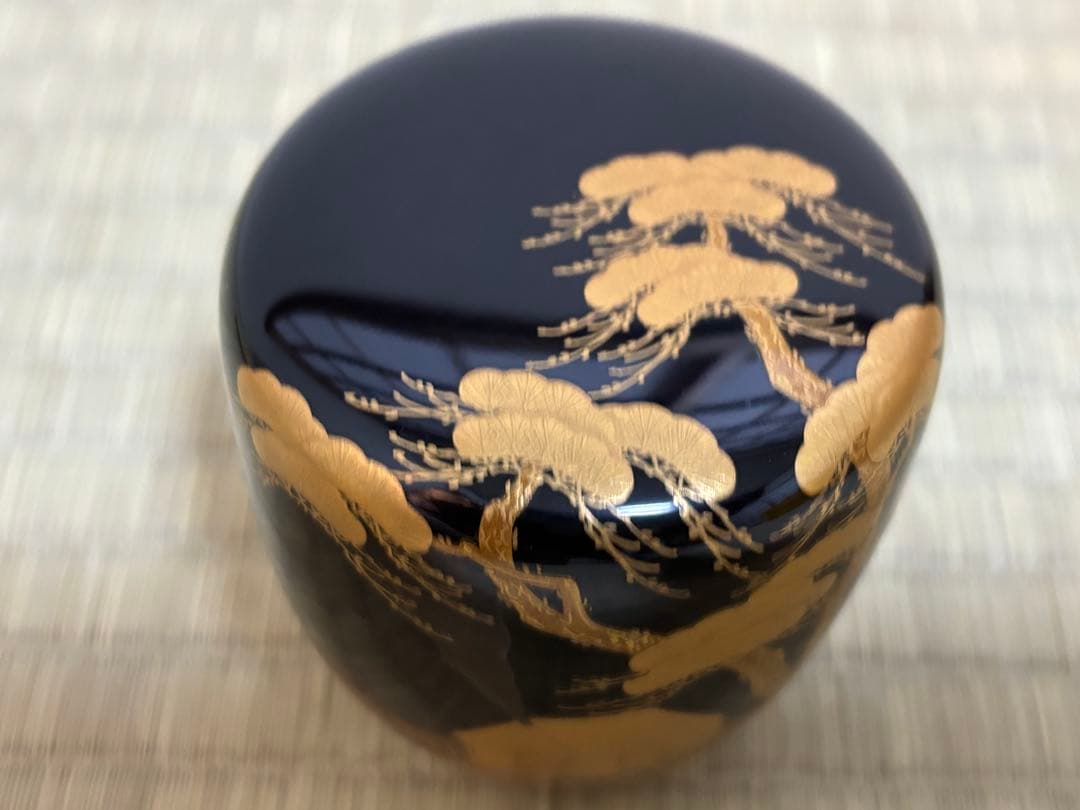 茶道具 棗 中棗 塩釜蒔絵 山中塗