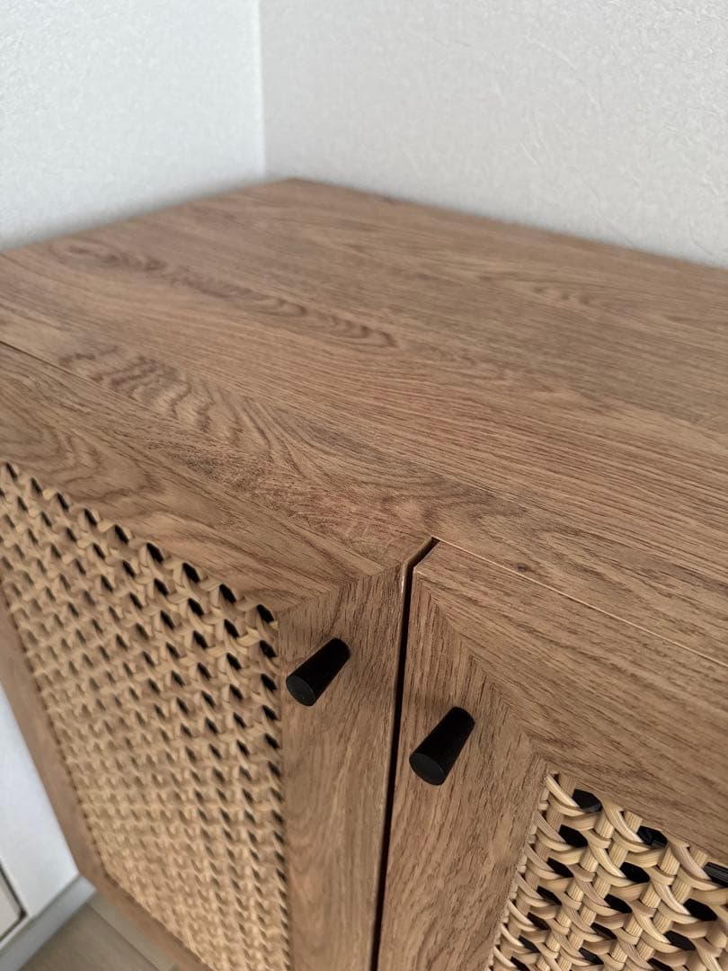 LOWYA ラタン調キャビネット リビングボード