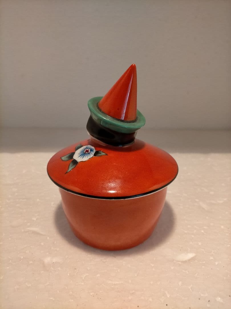 希少　里帰り　オールドノリタケ　アールデコ　ピエロ　インク壺　（メルカリ)