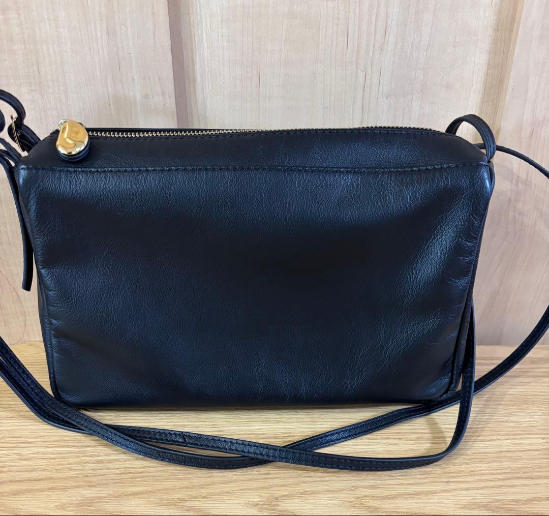 美品gemeilダブルハンドルスクエアショルダーバッグ