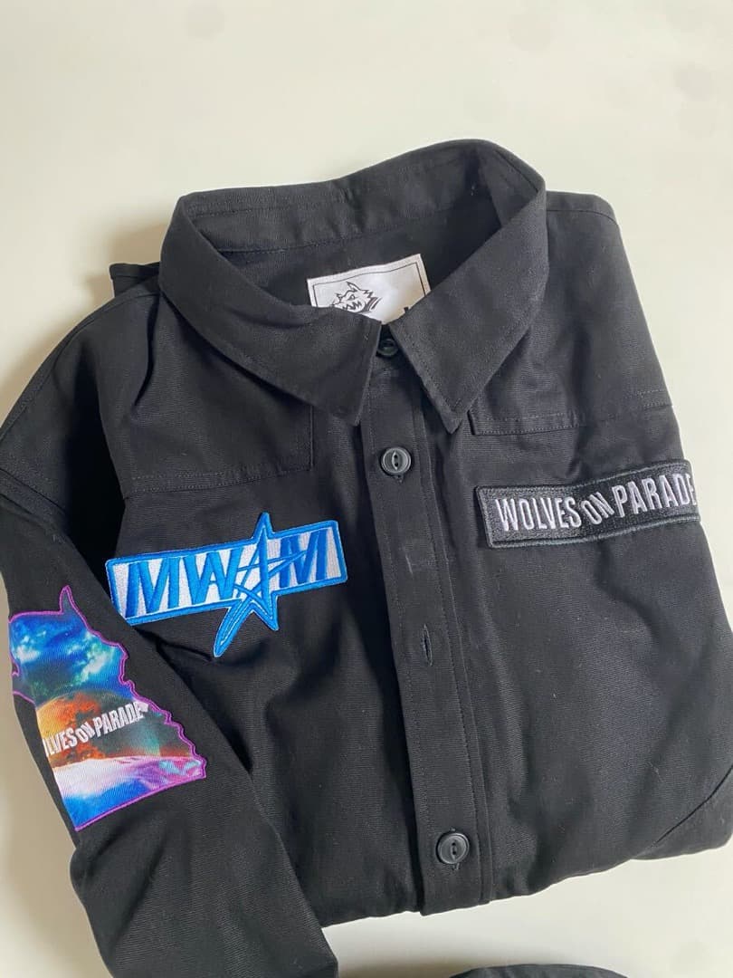 新品 2024 マンウィズ　戦闘服　黒 ジャケット L　マンウィズアミッション