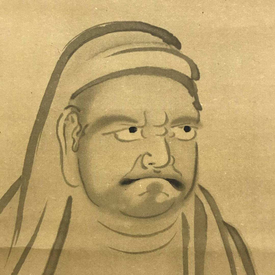 複製/京極高徳夫人芳春/丸亀藩/達磨図/工芸品/人物図/掛軸☆宝船☆AH-669