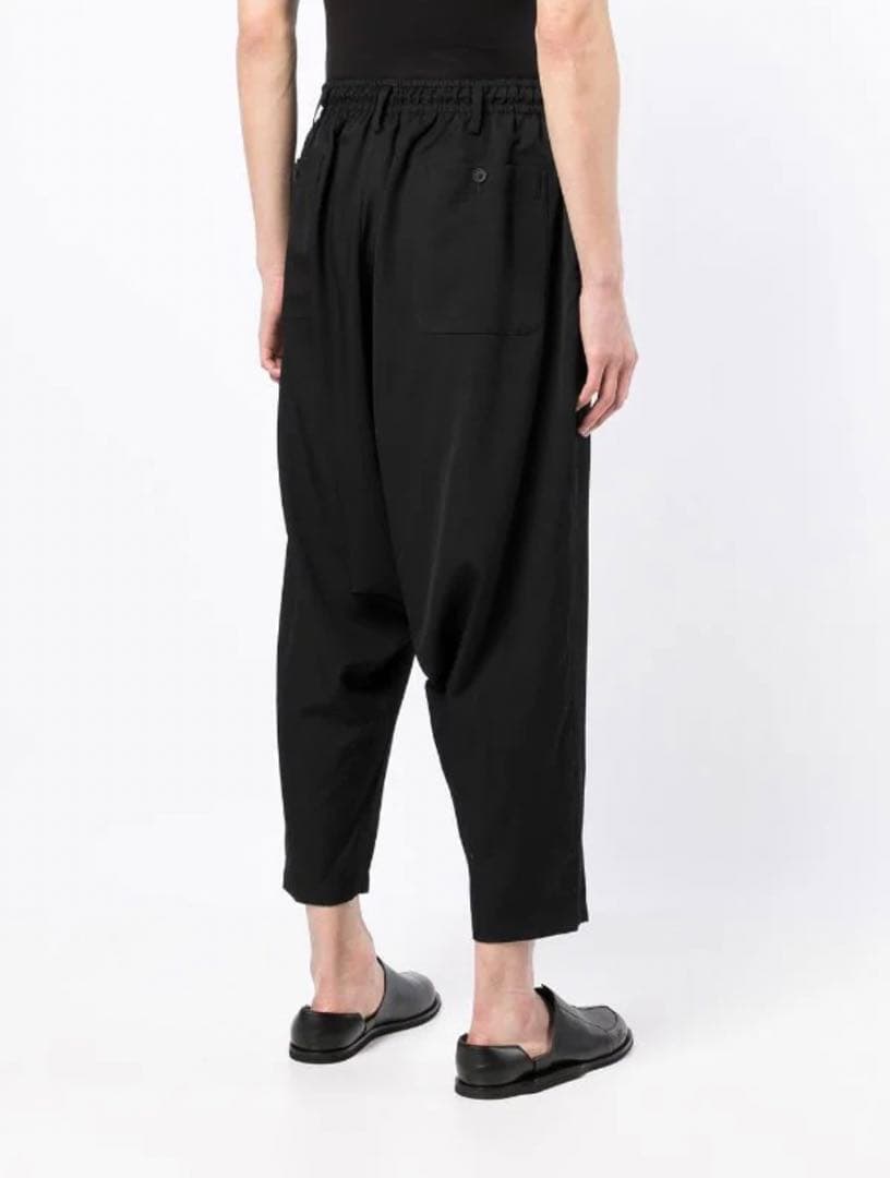 ヨウジヤマモト オム ウールギャバジン テーパード サルエルパンツ yohji