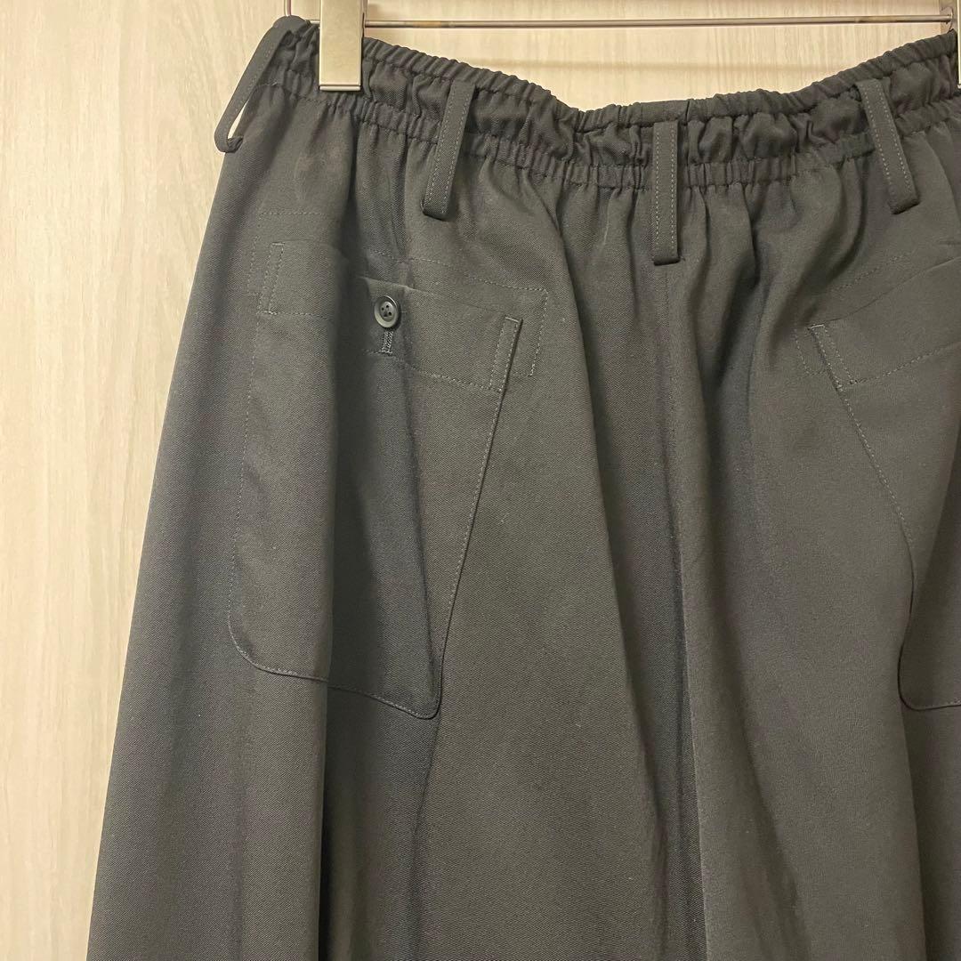 ヨウジヤマモト オム ウールギャバジン テーパード サルエルパンツ yohji