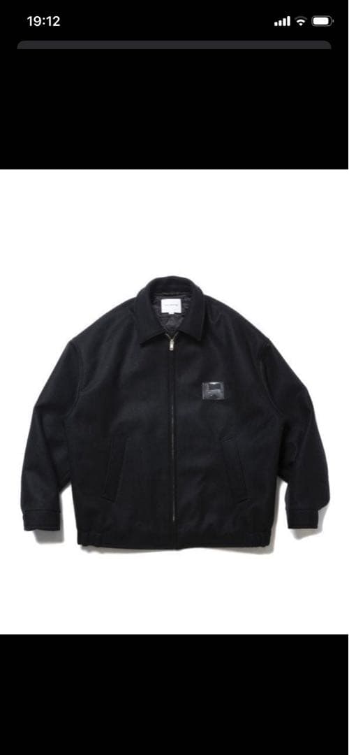 ジャケット・アウター COOTIE Wool Melton Sports Jacket M BLACK