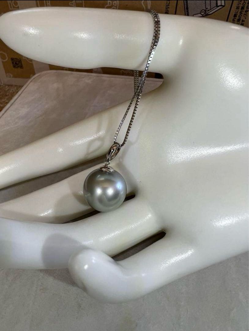 icachan様用！！【至高の特大☆】南洋白蝶真珠　pt850 パール　トップ