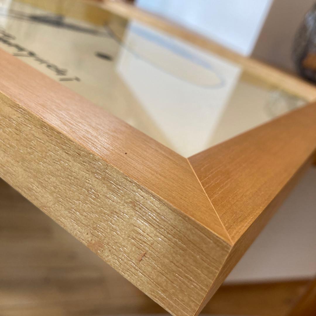 山口一郎　IDEE 無印　木製フレーム　HANA yellow no.1