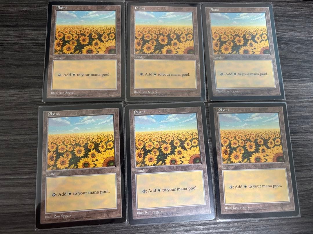 MTG APACランド 平地 ひまわり 6枚セット