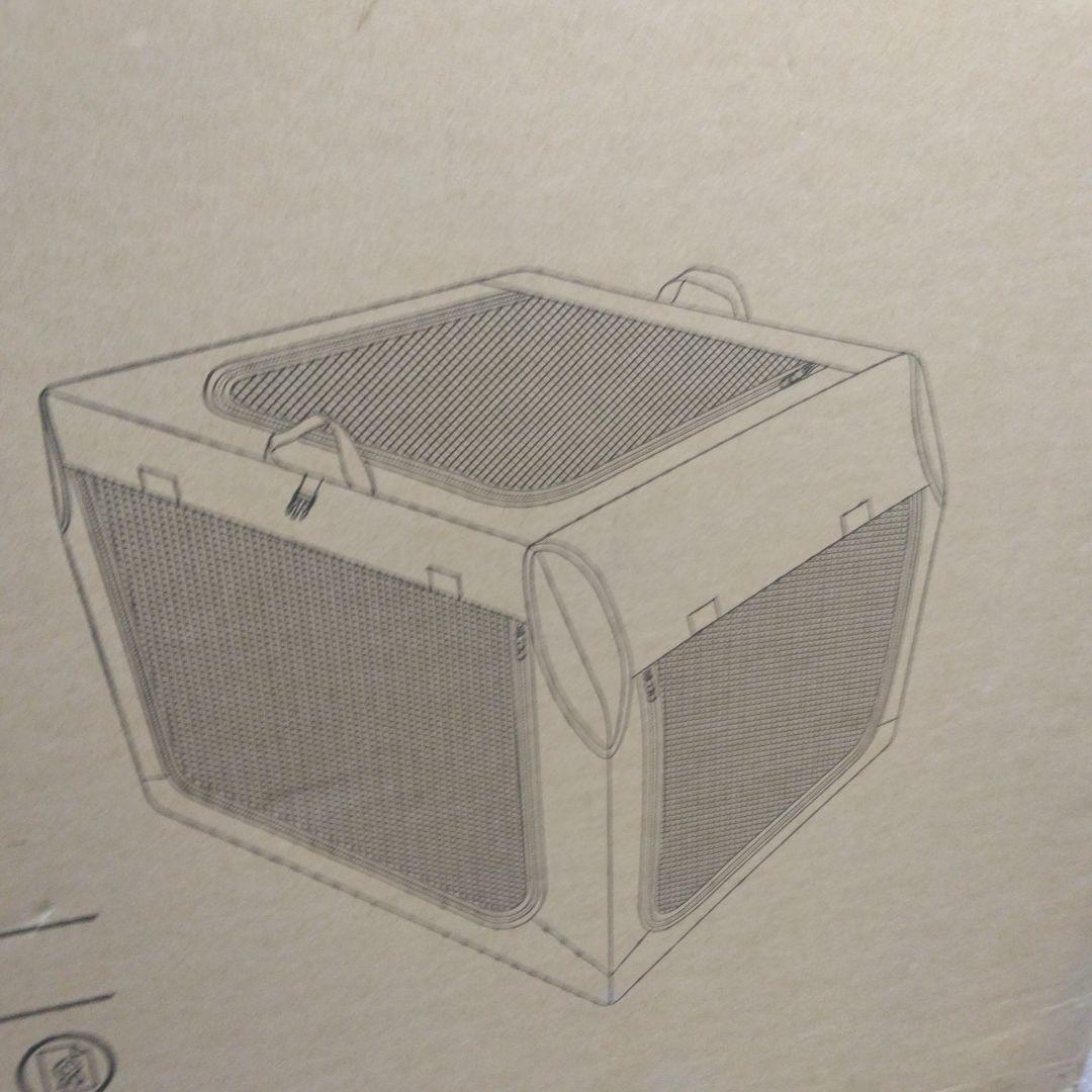 Petsfit ソフトクレート ペットケージ 犬用 クレート 中型 ダークグレー