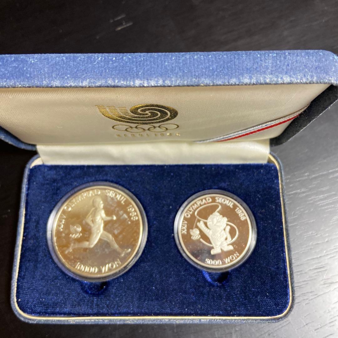 1988年ソウルオリンピック記念の銀製セット