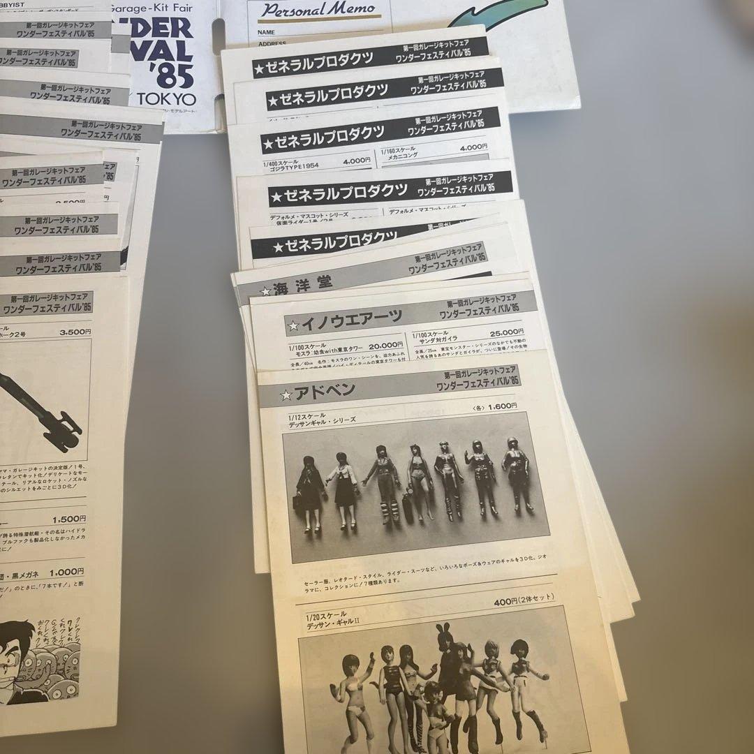 ワンダーフェスティバル85　ファイル　カタログ付き