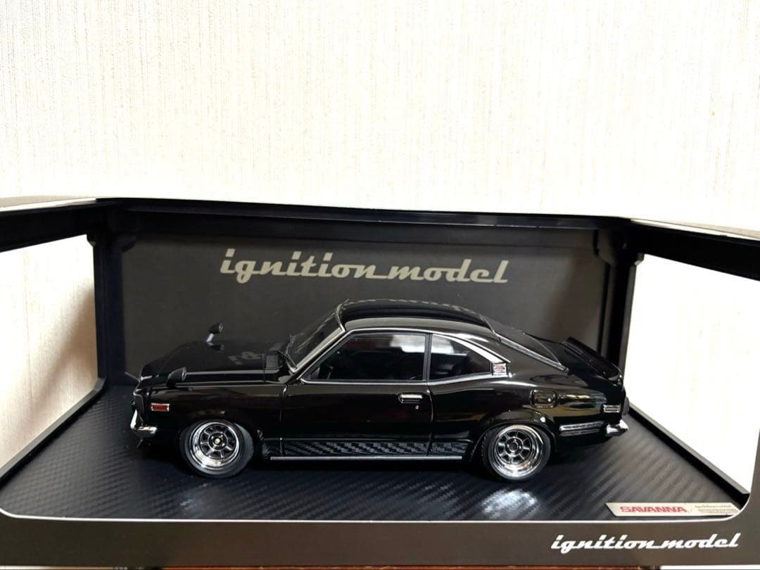 ignition model サバンナ ミニカー 黒 1/18