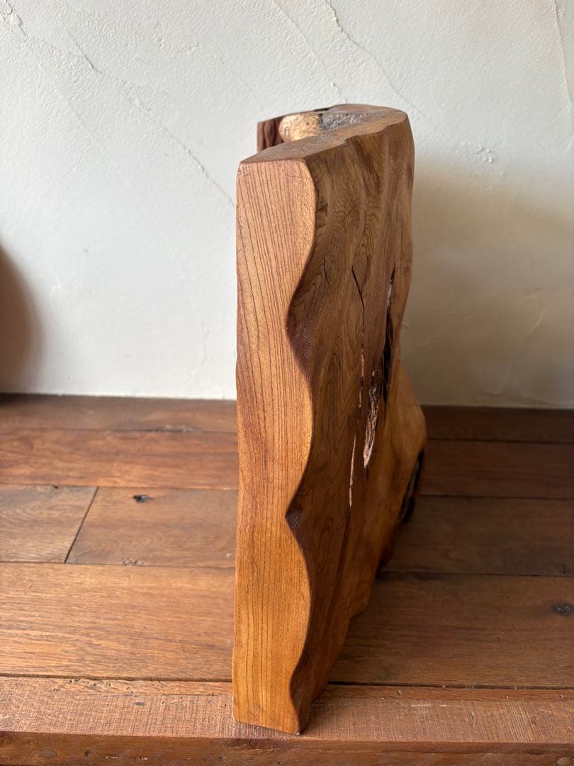 木製　時計　オブジェ