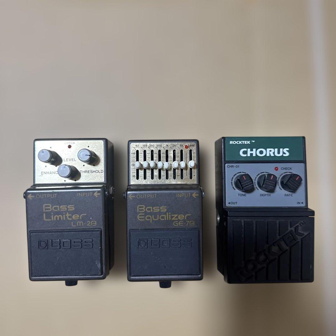 BOSS ベースエフェクター 2点とROCKTEK CHORUS 1点３個セット