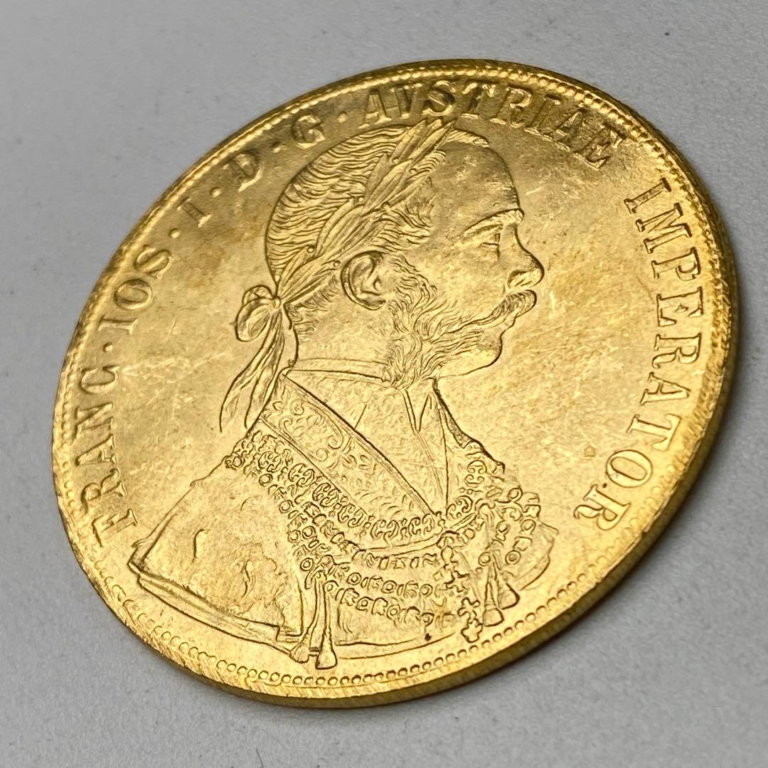 海外古銭　オーストリア　ダカット　双頭の鷲　　1915年