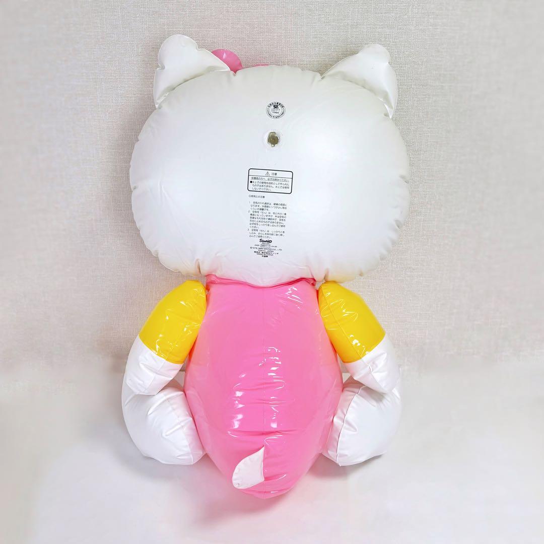 ハローキティ ビニール製空気人形 特大 お花 98年製 当時物 希少 レトロ