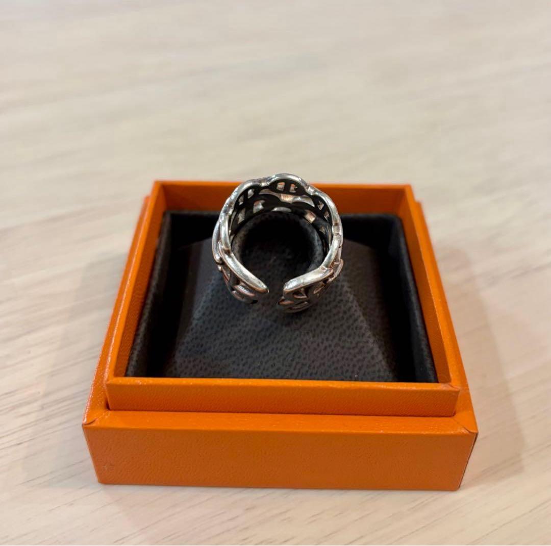希少サイズ HERMES シェーヌダンクル アンシェネ GM リング 57
