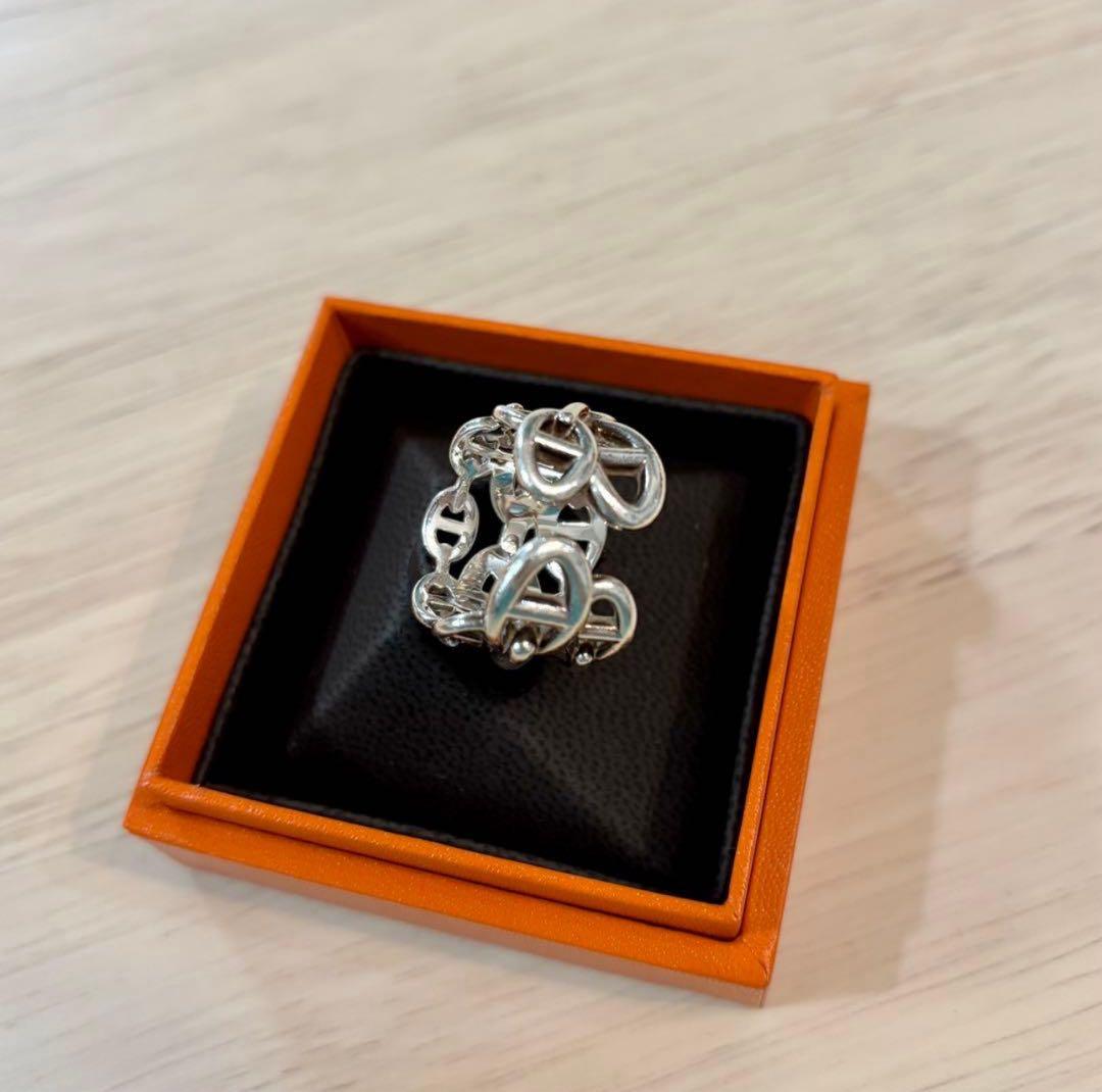 希少サイズ HERMES シェーヌダンクル アンシェネ GM リング 57