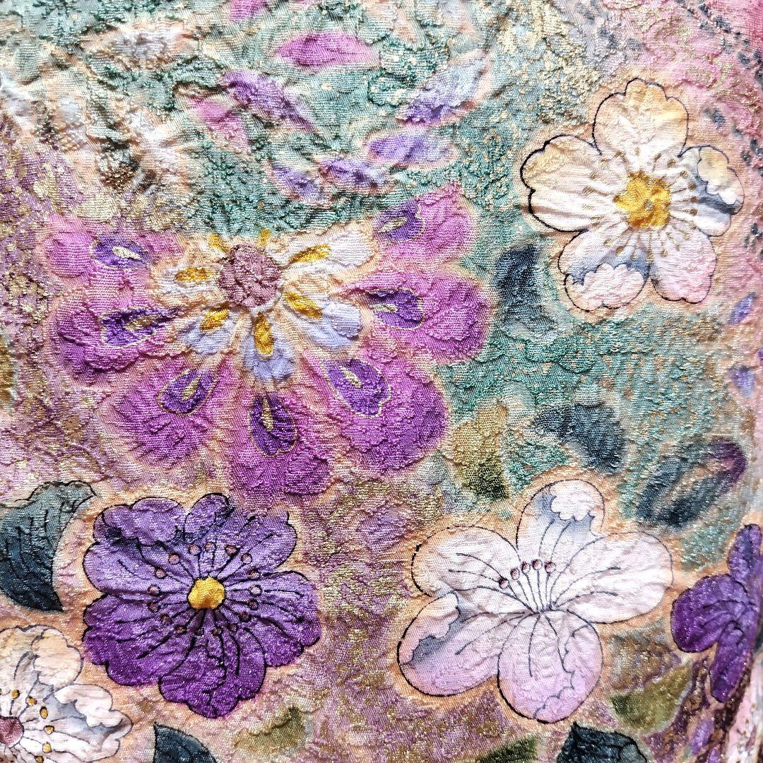 振袖フルセット(7点)・辻ヶ花・辻が花・花絞り・金通し・胴裏正絹・高級手縫い