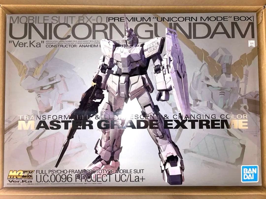 MGEX ユニコーンガンダム ver.ka プレミアムユニコーンモードボックス