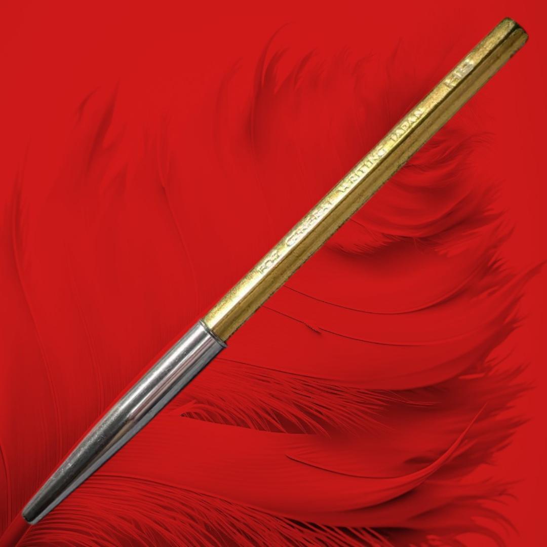 【本物の金箔】金筆　金箔付け鉛筆HB　一点物