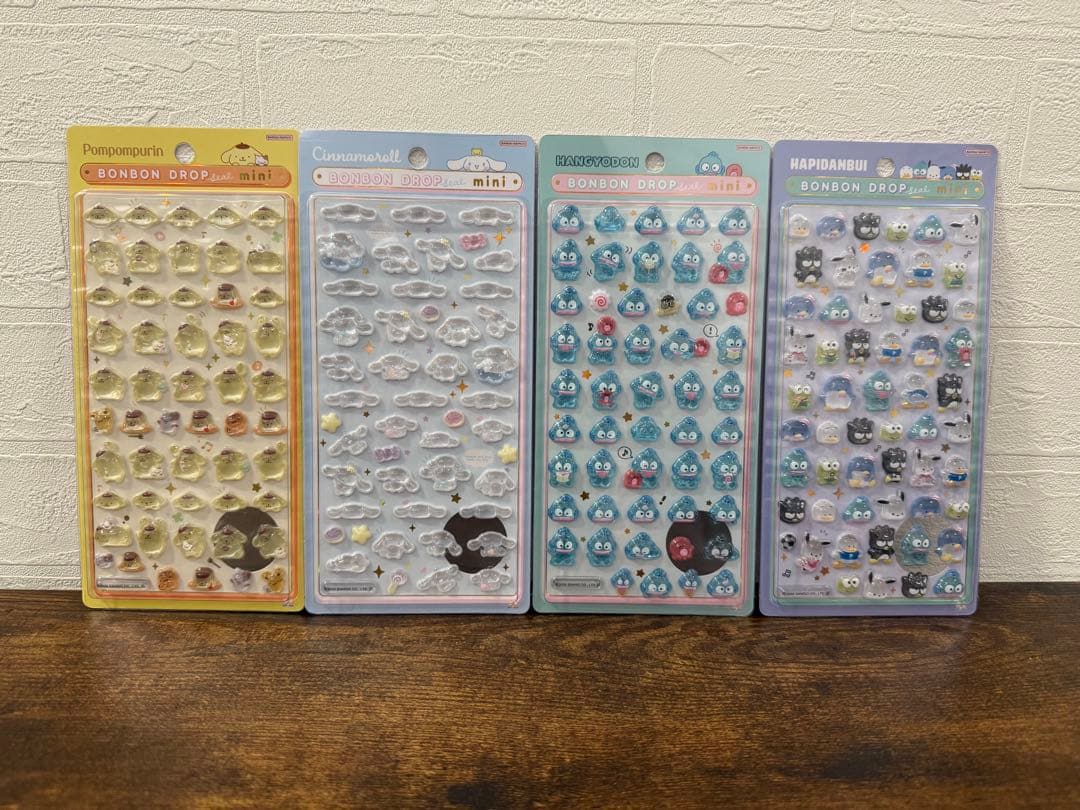 ボンボンドロップシールミニ サンリオ　8種セット