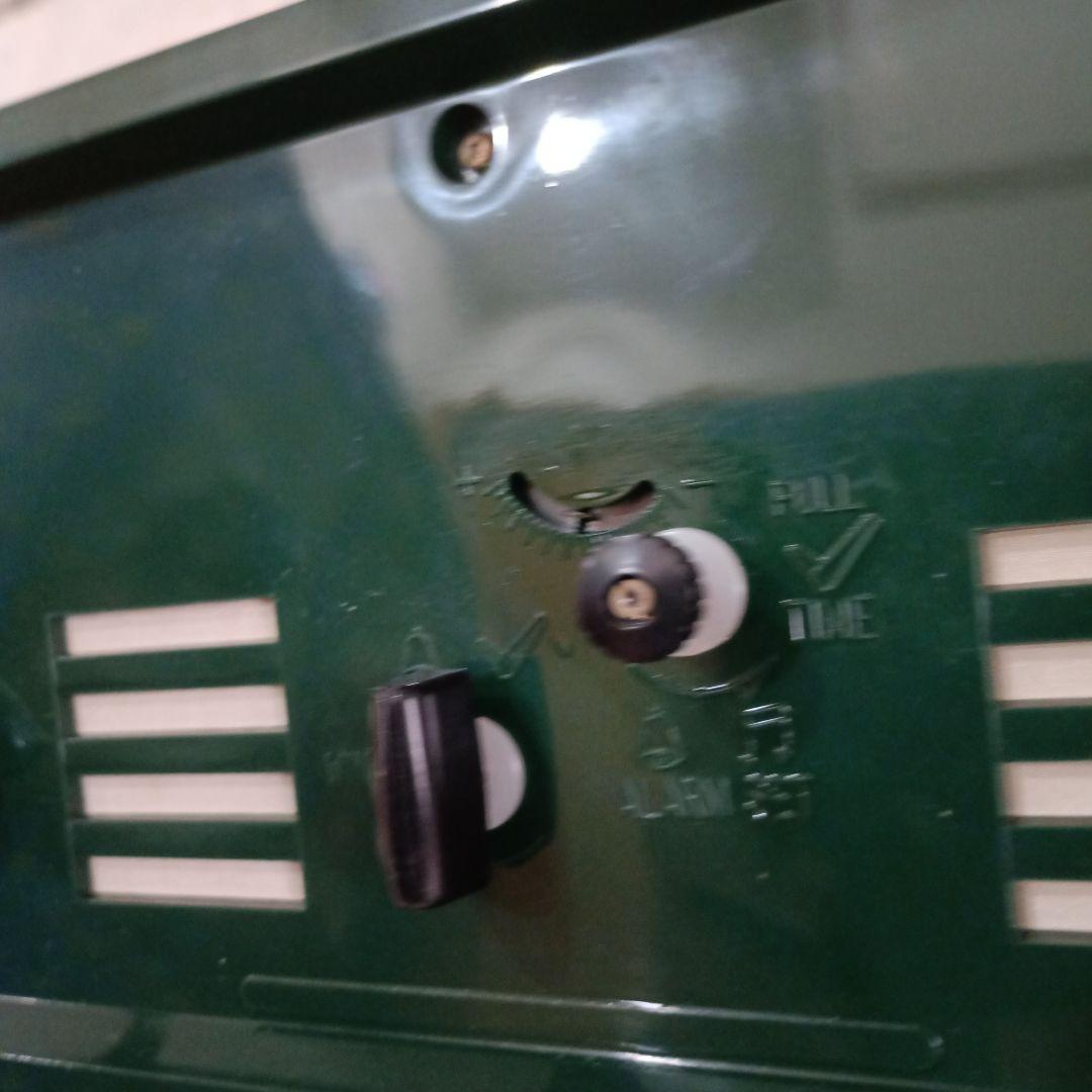 【新品】東京時計 置き時計 昭和レトロ　スペースエイジ　緑　美品　レア