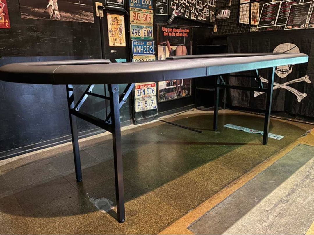 激レアWPT仕様！ポーカーテーブル10人 バカラ ブラックジャック 送料無料！