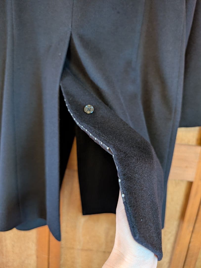 マッキントッシュ フィロソフィー ダブルブレスト チェスターコート カシミア