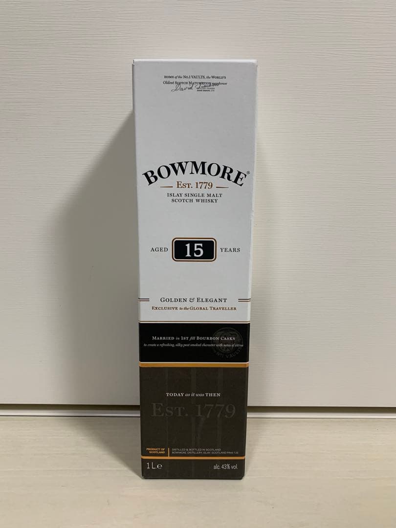 新品 未開封 BOWMORE ボウモア15年 ウイスキー 700ml