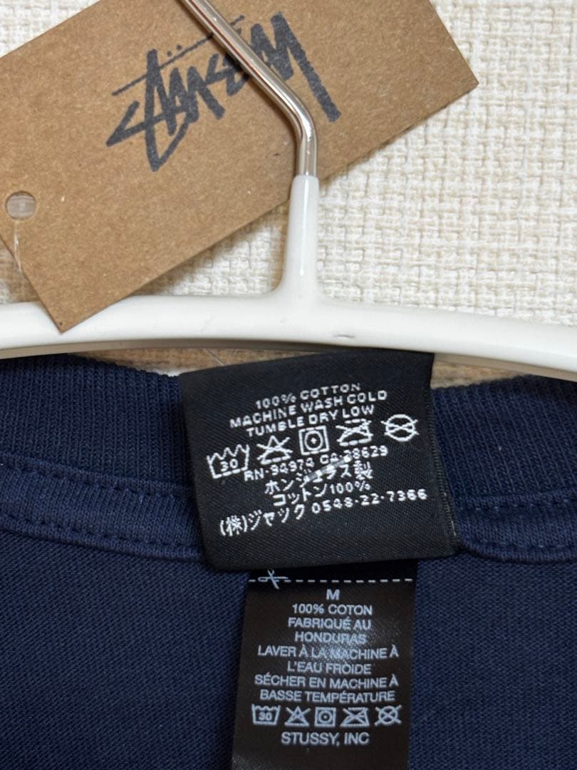 Stussy Tシャツ　ワールドツアー ネイビー グラフィックT ユニセックスM