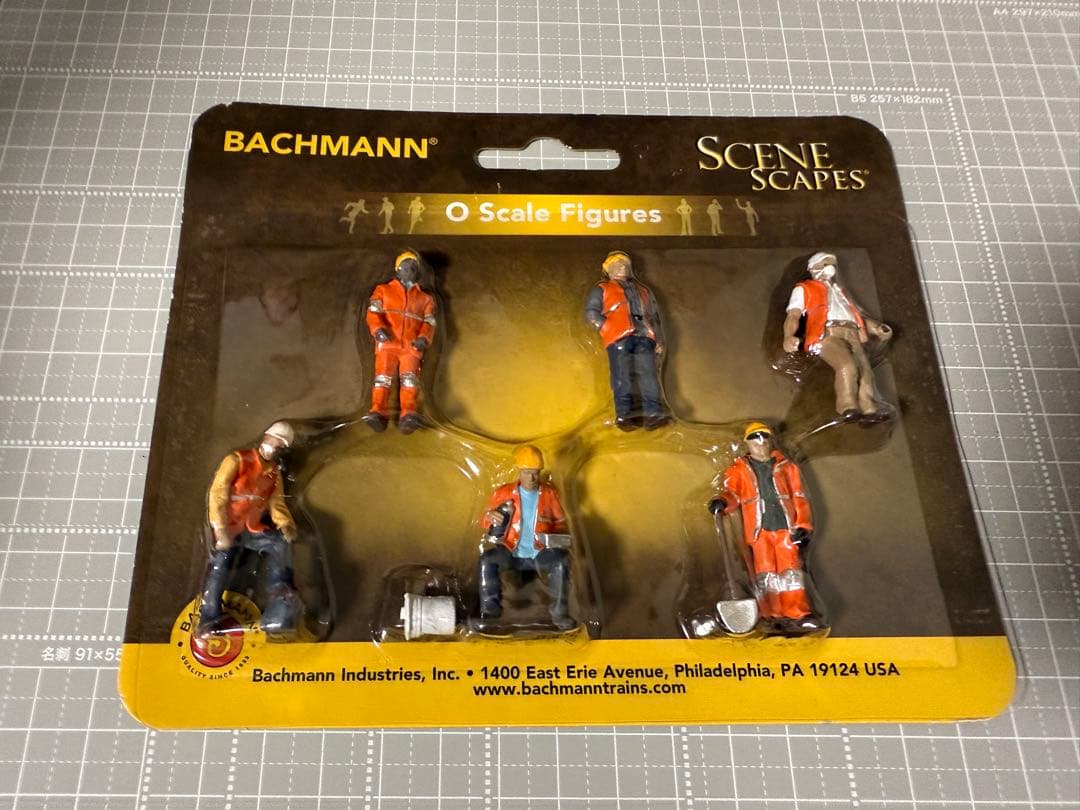 bachmann 鉄道作業員　フィギュア　ミニチュア　ジオラマ　バックマン